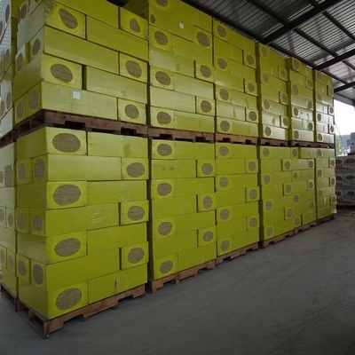 Building Industrial Heat Insulation Rock Wool Board 50mm Thickness 600mm Width