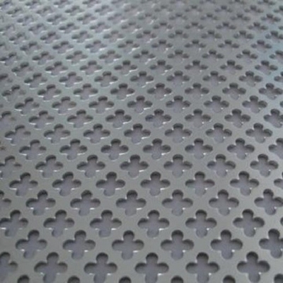 5052 H25 Aluminum Perforated Sheet Metal Round Hole Shape 1220mm Width