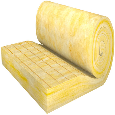 Fireproof Sound Separation Fiberglass Wool Insulation 100mm Thickness