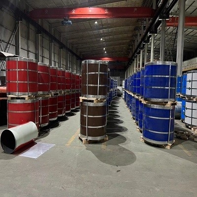 Prepainted Galvanized PPGL Sheet PPGI Steel Coils 1250mm Width