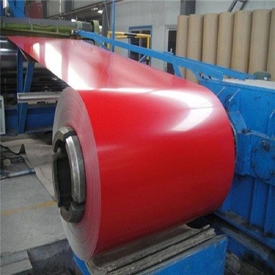 Red Color Prepainted Galvalume Steel Coil For Roofing PE PVDF SMP G550 AZ70