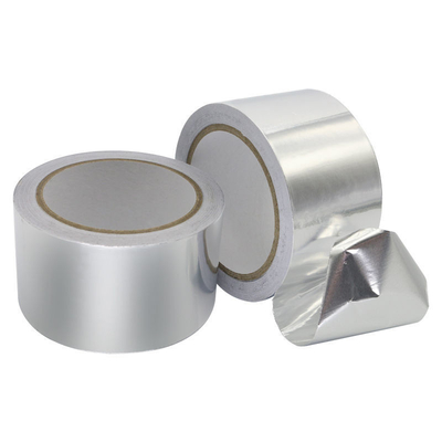 Glass Fiber Insulation Reinforced Aluminium Foil Tape Heavy Duty Silver Cloth