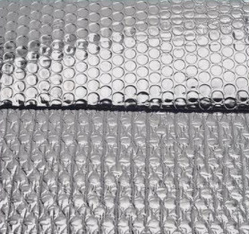 Metal Alu Bubble Foil Heat Insulation Material For Building Single / Double Bubble