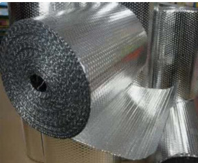 Metal Alu Bubble Foil Heat Insulation Material For Building Single / Double Bubble