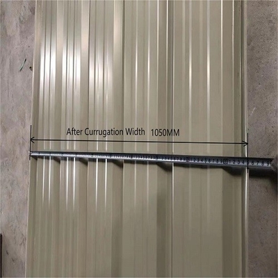 Width 1200mm Corrugated Galvanized Steel Roof Sheet For Construction Materials