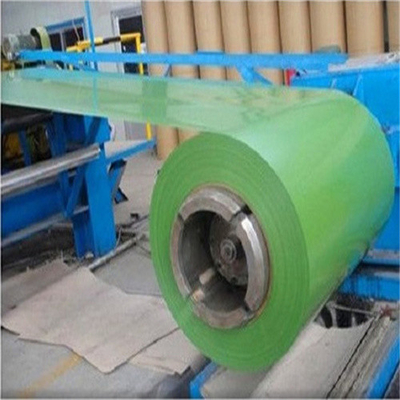 Ppgi / Ppgl Pre Painted Galvalume Coils 1250mm - 1500mm Width G550 Pea Green