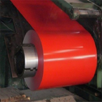 0.48mm Thickness Red Prepainted Galvalume Steel Coil For Roofing G550 AZ120