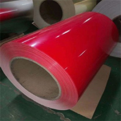 Z80 Red Coating Prepainted GI Steel Coil 15um / 7um For Wall Fence SGCC