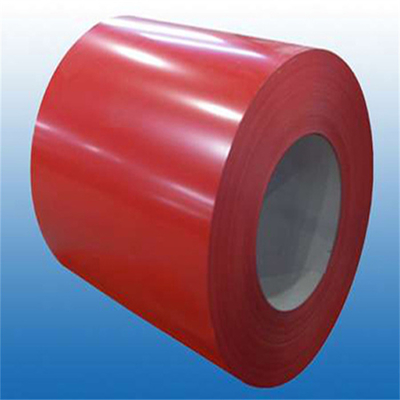 Z80 Red Coating Prepainted GI Steel Coil 15um / 7um For Wall Fence SGCC