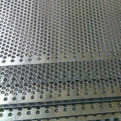 φ2-6mm Punch Plate / Perforated Sheet Galvanized Material Silver
