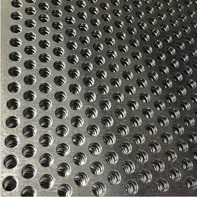 φ2-6mm Punch Plate / Perforated Sheet Galvanized Material Silver