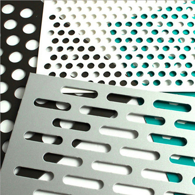 φ2-6mm Punch Plate / Perforated Sheet Galvanized Material Silver