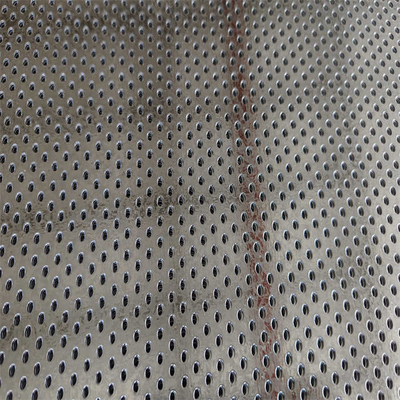 0.3mm Galvanized Punched Metal Mesh Round / Hexagon For Filtering Equipment