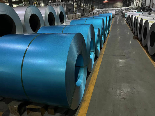 Cold Rolled Galvalume Steel Coils / Strips G550 BORON ADDED SGLCC Blue AFP