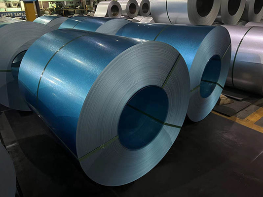 Cold Rolled Galvalume Steel Coils / Strips G550 BORON ADDED SGLCC Blue AFP