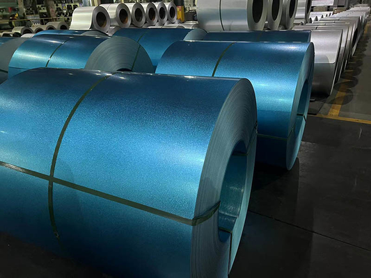 Cold Rolled Galvalume Steel Coils / Strips G550 BORON ADDED SGLCC Blue AFP