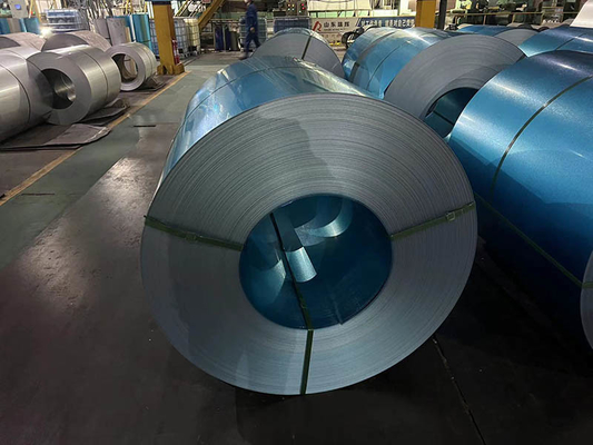 Cold Rolled Galvalume Steel Coils / Strips G550 BORON ADDED SGLCC Blue AFP