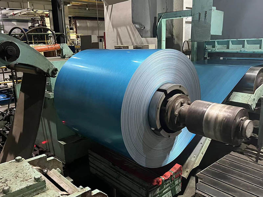 Cold Rolled Galvalume Steel Coils / Strips G550 BORON ADDED SGLCC Blue AFP