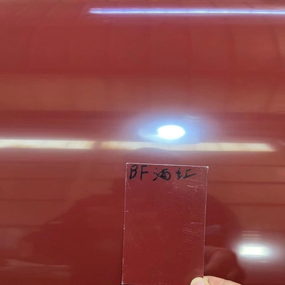 Color Coated Coil Prepainted Galvalume Steel Coil DC51D + AZ80 Cherry Red And Off-White
