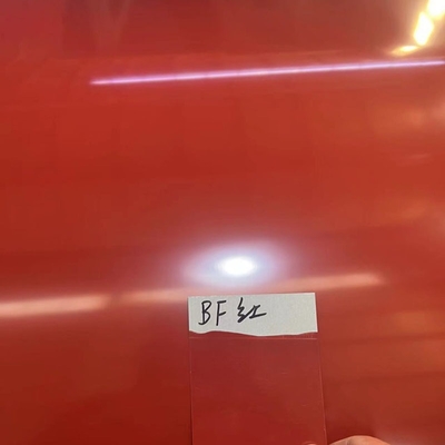 Color Coated Coil Prepainted Galvalume Steel Coil DC51D + AZ80 Cherry Red And Off-White