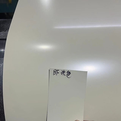 Color Coated Coil Prepainted Galvalume Steel Coil DC51D + AZ80 Cherry Red And Off-White