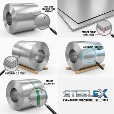 Commercial Grade Galvalume Steel Coil AZ150 ASTM A792 for Industrial Roofing Construction