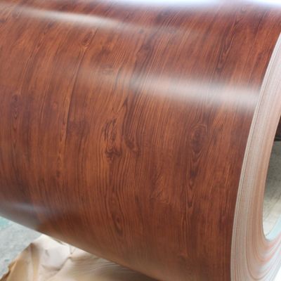 508MM Wooden Pre-painted Galvalume Steel Sheet In Coil PPGL steel coil  CGCH