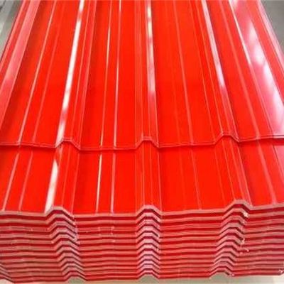 610MM GI Color Coated Corrugated Sheets Warehouse