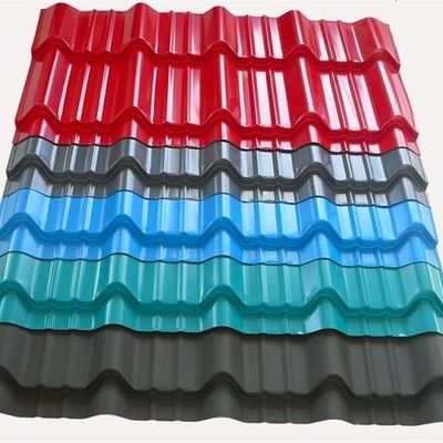 610MM GI Color Coated Corrugated Sheets Warehouse