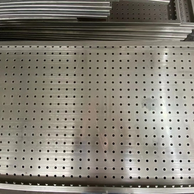 1.0mm Thickness Decoration Galvanised Pate Square Hole Slotted Aluminium Sheet
