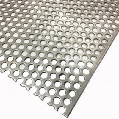 0.8mm Thickness Aluminum Perforated Sheet Screen With Custom Hole