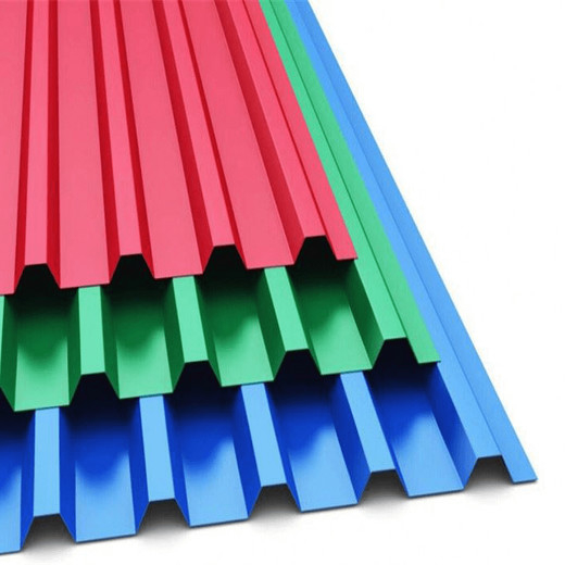26 Guage 55% PPGL Steel Coil Color Coated Corrugated Sheet