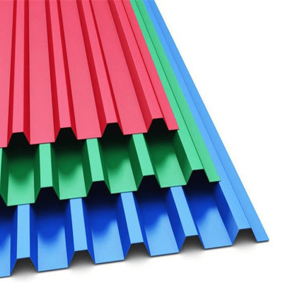 26 Guage 55% PPGL Steel Coil Color Coated Corrugated Sheet