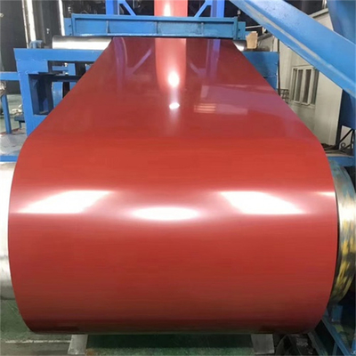 Z80 Red Coating Prepainted GI Steel Coil 15um / 7um For Wall Fence SGCC